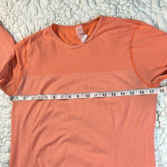 Fabletics Long Sleeve Seemless Coral Athletic Top and matching headband Large - Picture 15 of 17